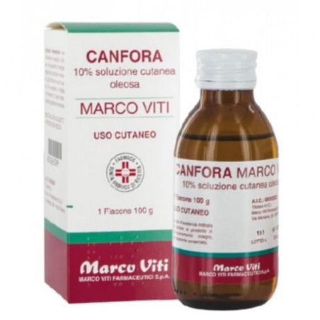 Marco Viti Farmaceutici Canfora Marco Viti 10 % Soluzione Cutanea Idroalcolica Canfora Marco Viti 10 % Soluzione Cutanea Oleosa 