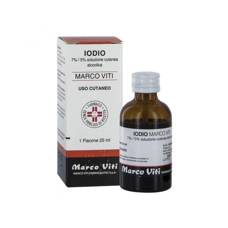 Marco Viti Farmaceutici Iodio Marco Viti 7%/5% Soluzione Cutanea Alcolica