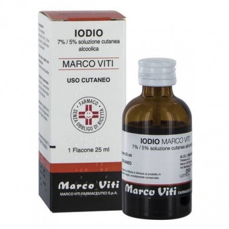 Marco Viti Farmaceutici Iodio Marco Viti 7%/5% Soluzione Cutanea Alcolica