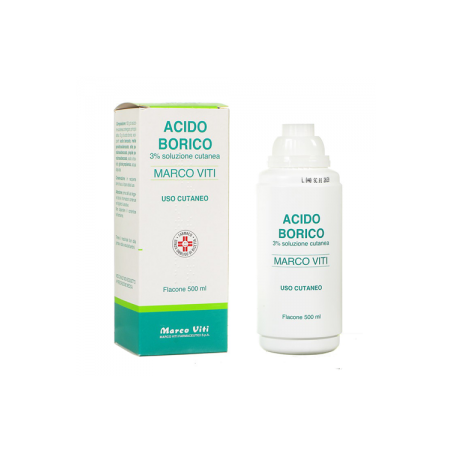 Acido Borico Marco Viti 3% Soluzione Cutanea 500 ml disinfettante