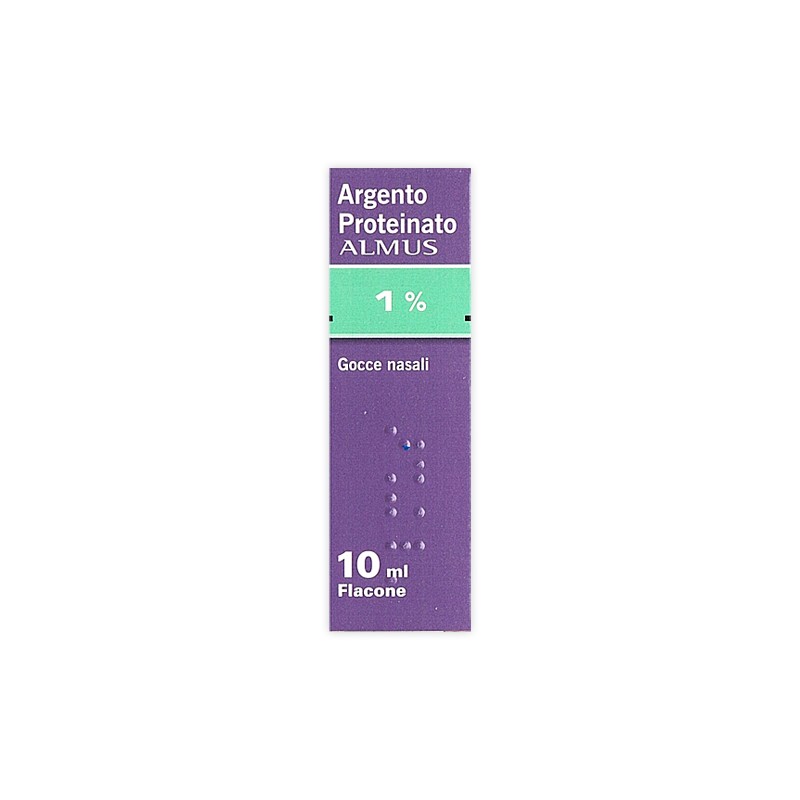 Argento Proteinato Almus Adulti 1% Gocce Nasali E Auricolari 10 ml