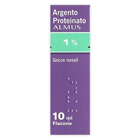 Argento Proteinato Almus Adulti 1% Gocce Nasali E Auricolari 10 ml