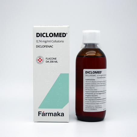 Farmaka Diclomed 0,74 Mg/ml Collutorio Diclofenac