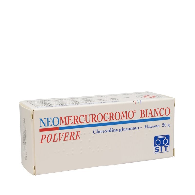 Sit Laboratorio Farmac. Neomercurocromobianco 5 Mg/g Polvere Cutanea Clorexidina Gluconato