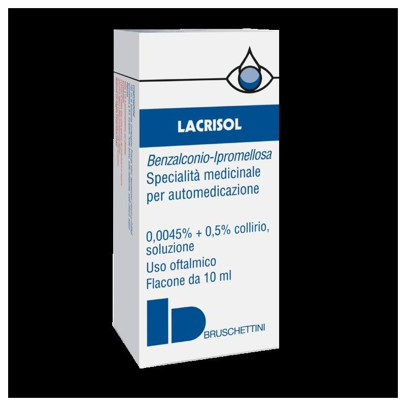 Bruschettini Lacrisol 0.0045% + 0.5 % Collirio, Soluzione Benzalconio Cloruro E Ipromellosa  Medicinale Equivalente