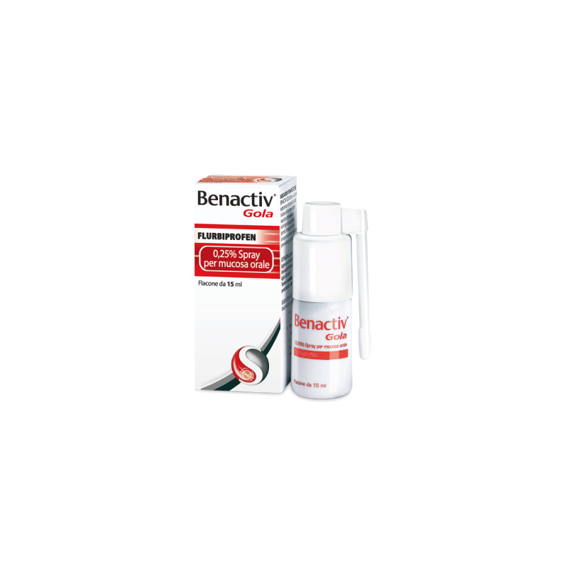 Benactiv Gola Spray 0,25 % Per Mucosa Orale 15 ml