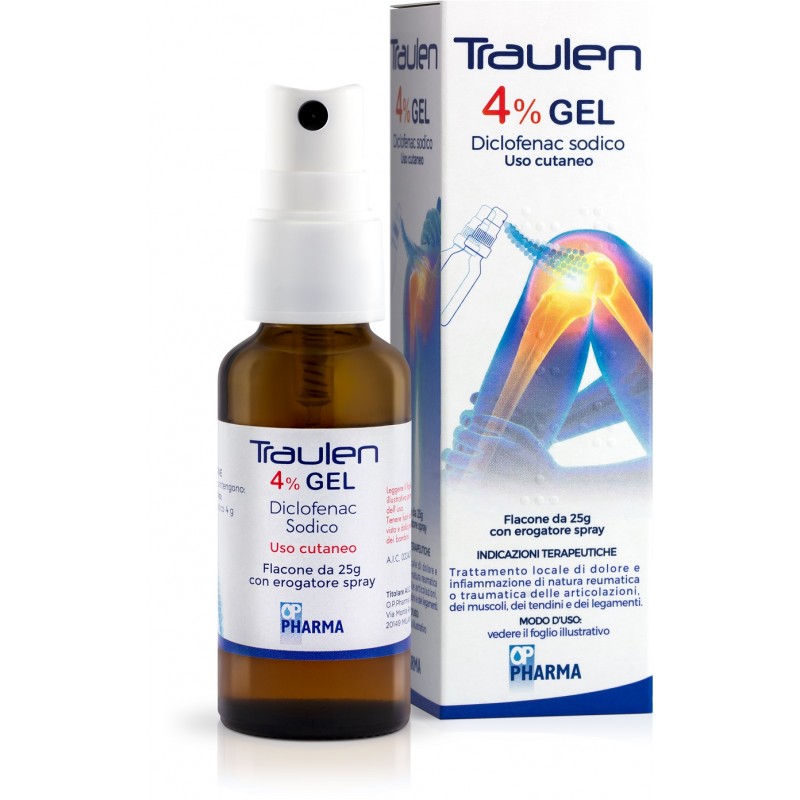 O. P. Pharma Traulen 4% Gel Diclofenac Sodico