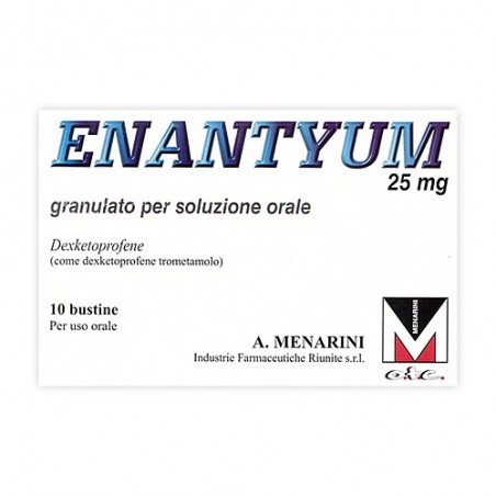 A. Menarini Ind. Farm. Riun. Enantyum 25 Mg Granulato Per Soluzione Orale Dexketoprofene 10 bustine