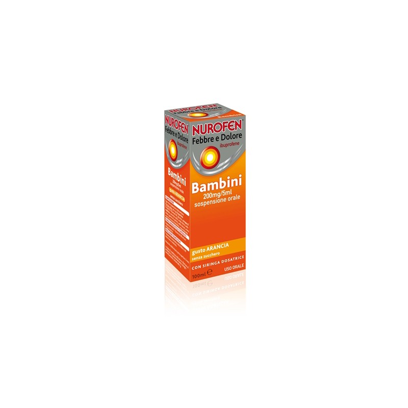 Nurofen Febbre E Dolore 200mg/5ml Sospensione Orale Gusto Arancia Senza Zucchero