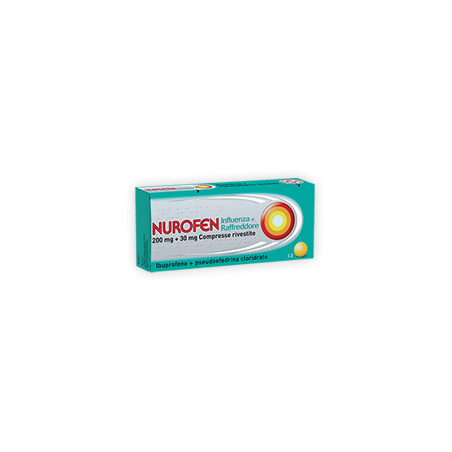 Nurofen Influenza E Raffreddore 200 Mg + 30 Mg 12 Compresse Rivestite