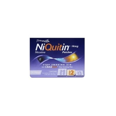 Niquitin Cerotti Transdermici Trasparenti Nicotina 14 Mg/24 Ore