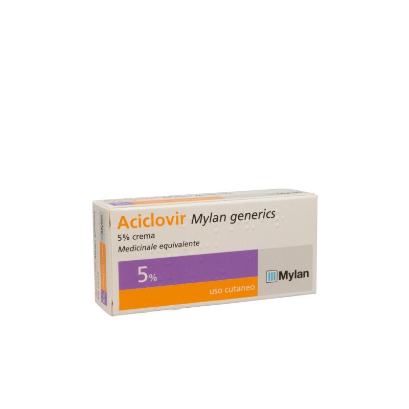 Aciclovir Mylan Generics 5% Crema Medicinale Equivalente