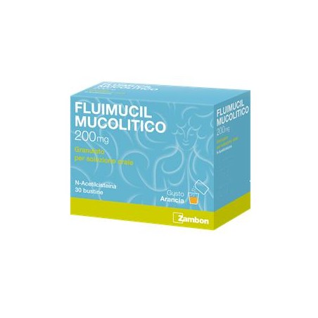 Zambon Italia Fluimucil Mucolitico 200 Mg Granulato Per Soluzione Orale N-acetilcisteina