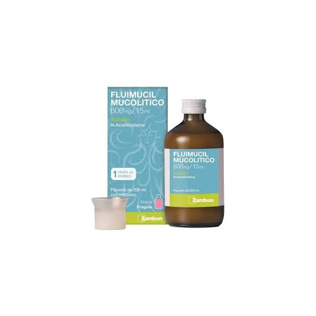 Zambon Italia Fluimucil Mucolitico 600 Mg/15 Ml Sciroppo N-acetilcisteina