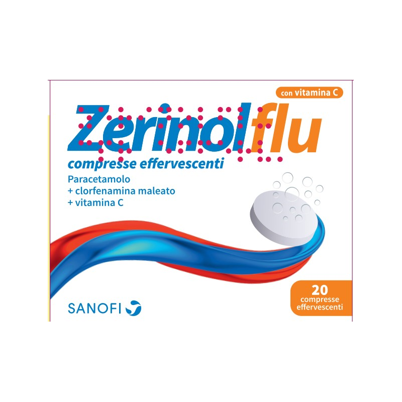 Zerinolflu analgesico e antipiretico 20 Compresse Effervescenti uso orale