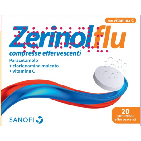 Zerinolflu analgesico e antipiretico 20 Compresse Effervescenti uso orale