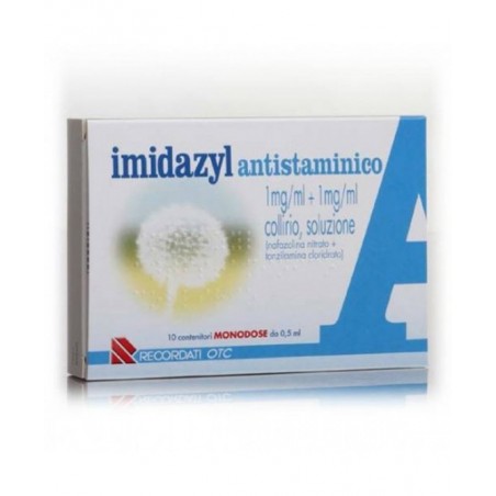 Imidazyl Antistaminico 1 Mg/ml + 1 Mg/ml Collirio 10 flaconcini da 0,5 ml