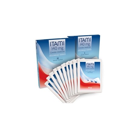 Itami 140 Mg 10 Cerotti Medicato Diclofenac Sodico Medicinale Equivalente