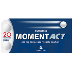 Blister da 20 compresse Film rivestite di Momentact 400 mg della Angelini Pharma