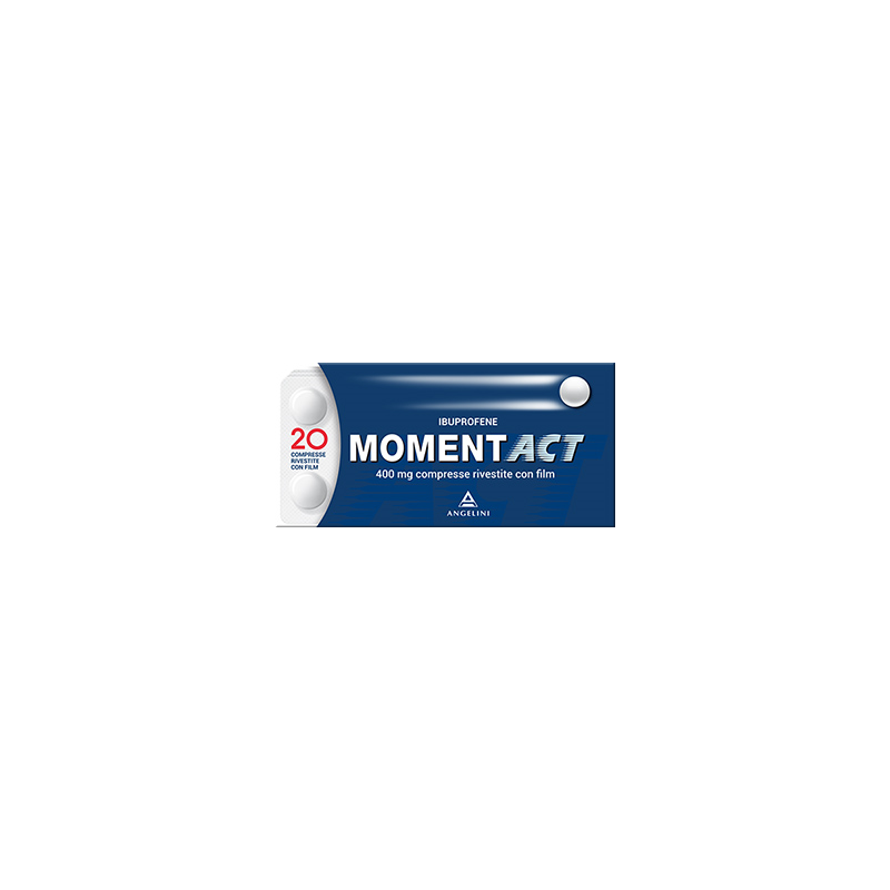 Blister da 20 compresse Film rivestite di Momentact 400 mg della Angelini Pharma