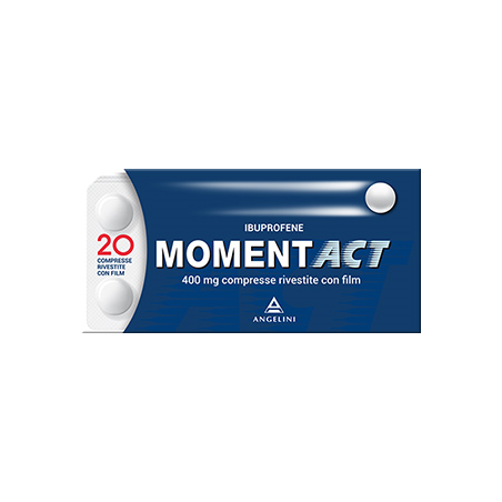 Blister da 20 compresse Film rivestite di Momentact 400 mg della Angelini Pharma