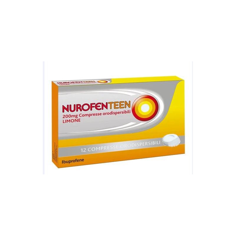 Nurofenteen 200 Mg 12 Compresse Orodispersibili Limone Ibuprofene