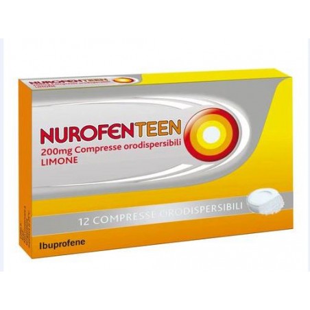 Nurofenteen 200 Mg 12 Compresse Orodispersibili Limone Ibuprofene