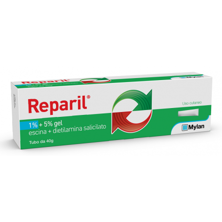 Reparil gel 1% + 5% antiedemigeno 40 gr