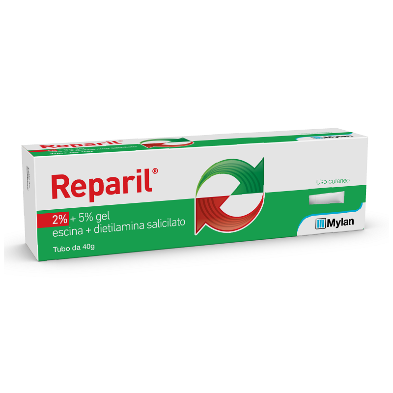 Reparil 2% + 5% Gel Escina + Dietilamina Salicilato 40 gr