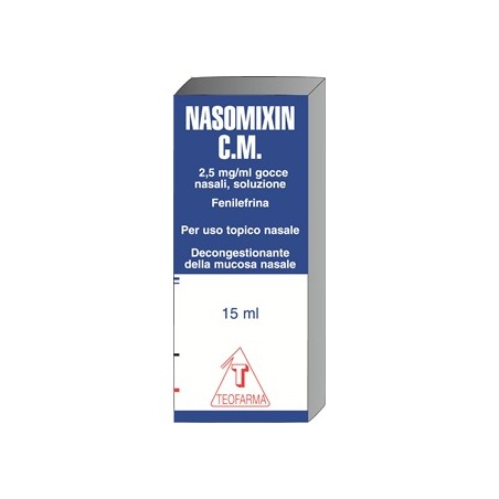 Teofarma Nasomixin C.m. 2,5 Mg/ml Gocce Nasali, Soluzione Fenilefrina Cloridrato