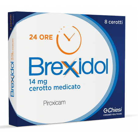 Brexidol 14 Mg 8 Cerotti Medicati per dolori articolari e muscolari