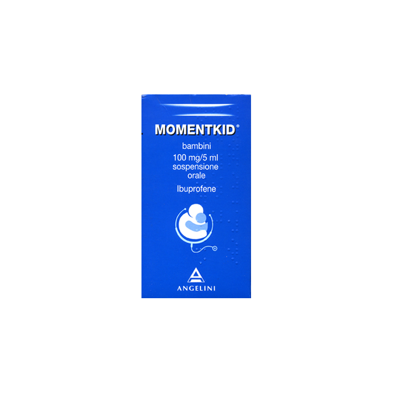 Flacone sciroppo da 150 ml di Momentkid della Angelini Pharma