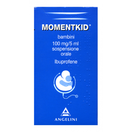 Flacone sciroppo da 150 ml di Momentkid della Angelini Pharma