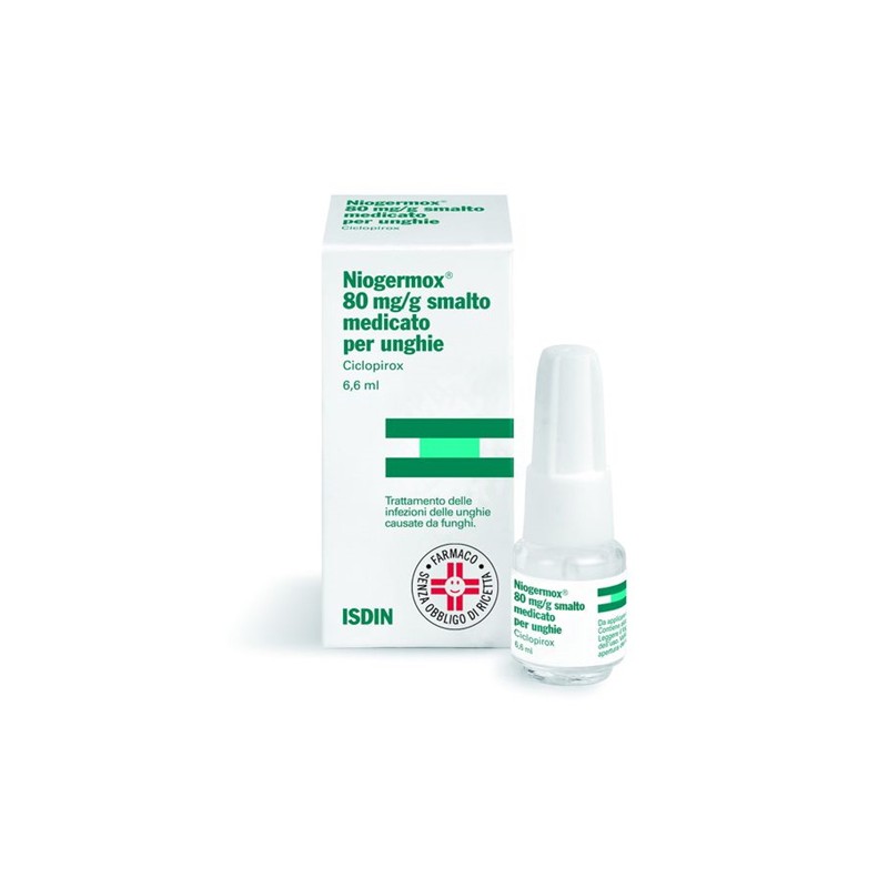 Niogermox 80 Mg/g Smalto Medicato Per Unghie Ciclopirox 6,6 ml