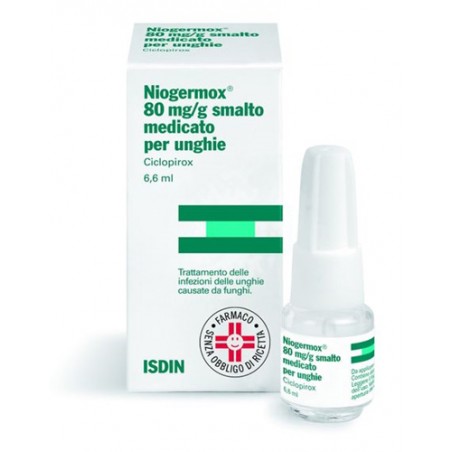 Niogermox 80 Mg/g Smalto Medicato Per Unghie Ciclopirox 6,6 ml