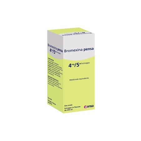 Towa Pharmaceutical Bromexina Pensa 4 Mg/5 Ml Sciroppo Bromexina Cloridrato Medicinale Equivalente