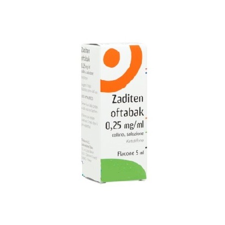 Laboratoires Thea Zaditen Oftabak 0,25 Mg/ml, Collirio, Soluzione Ketotifene