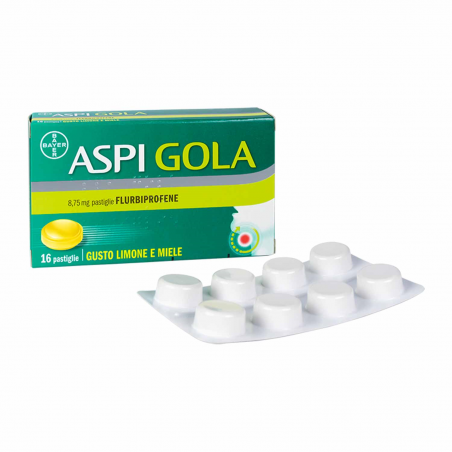 Aspi Gola 8,75 Mg Pastiglie Gusto Limone E Miele 16 pastiglie mal di gola