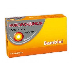 Blister da 10 supposte di Nurofenjunior 125 mg della Reckitt Benckiser