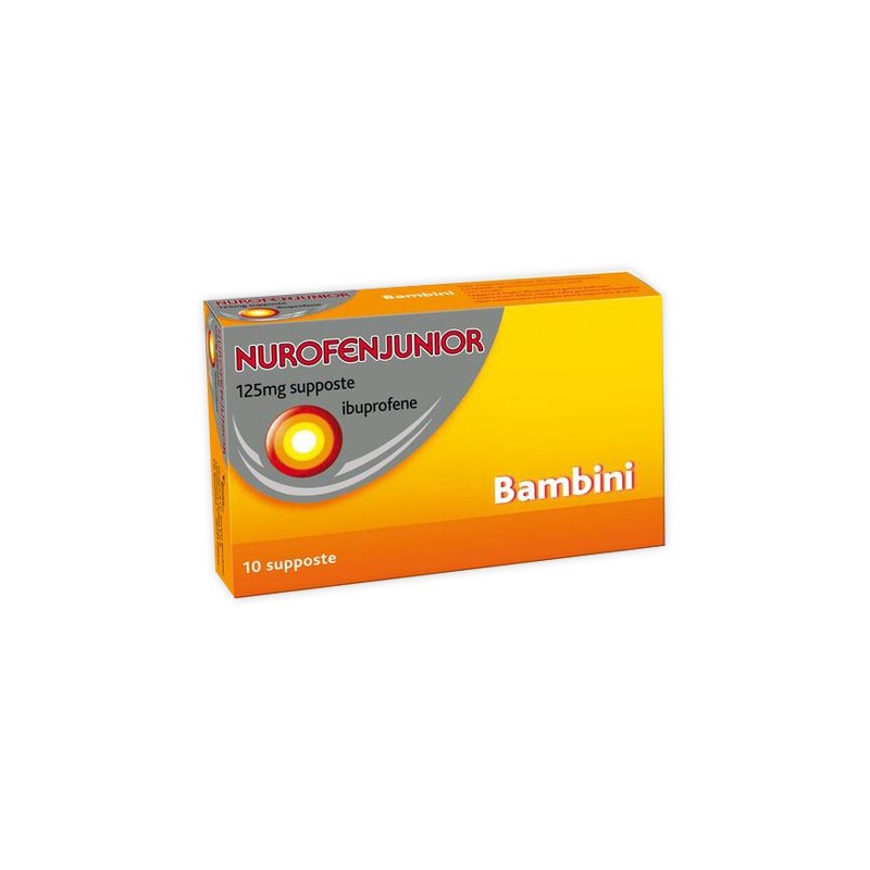 Nurofenjunior 125 Mg 10 Supposte Bambini Ibuprofene