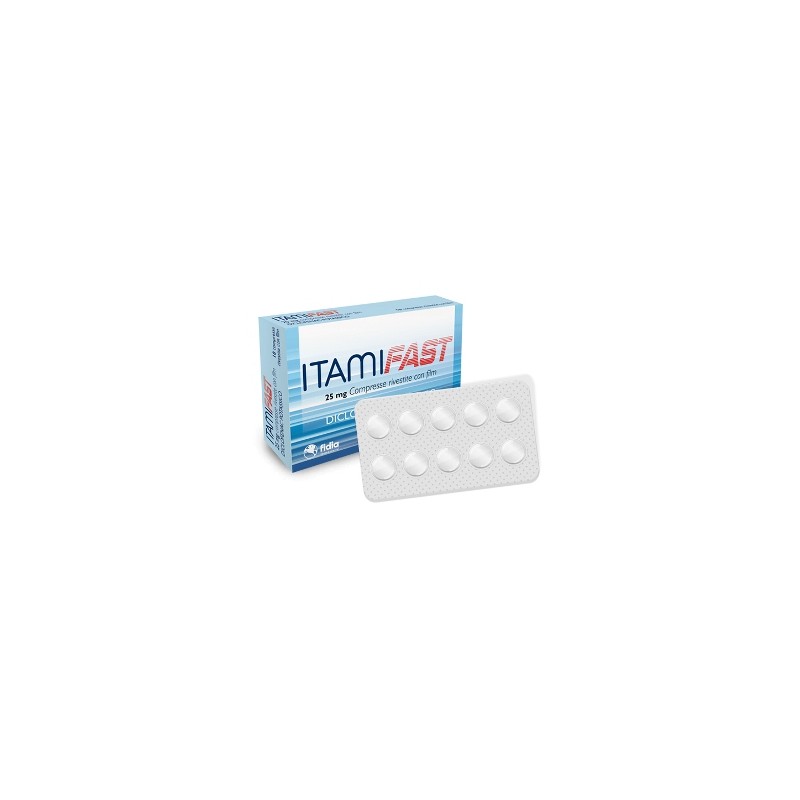 Fidia Farmaceutici Itamifast 25 Mg Compresse Rivestite Con Film Diclofenac Potassico