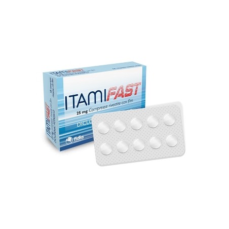 Fidia Farmaceutici Itamifast 25 Mg Compresse Rivestite Con Film Diclofenac Potassico