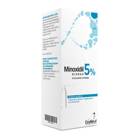 Laboratoires Bailleul S. A. Minoxidil Biorga 5%, Soluzione Cutanea Minoxidil