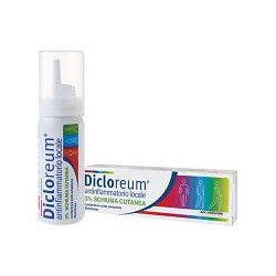 flacone sotto pressione 50 gr dicloreum 3% schiuma