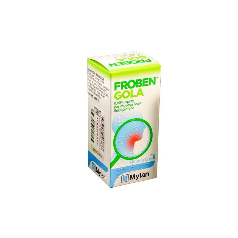 Froben Gola Nebulizzante 15 ml 0,25% per dolori del cavo orale