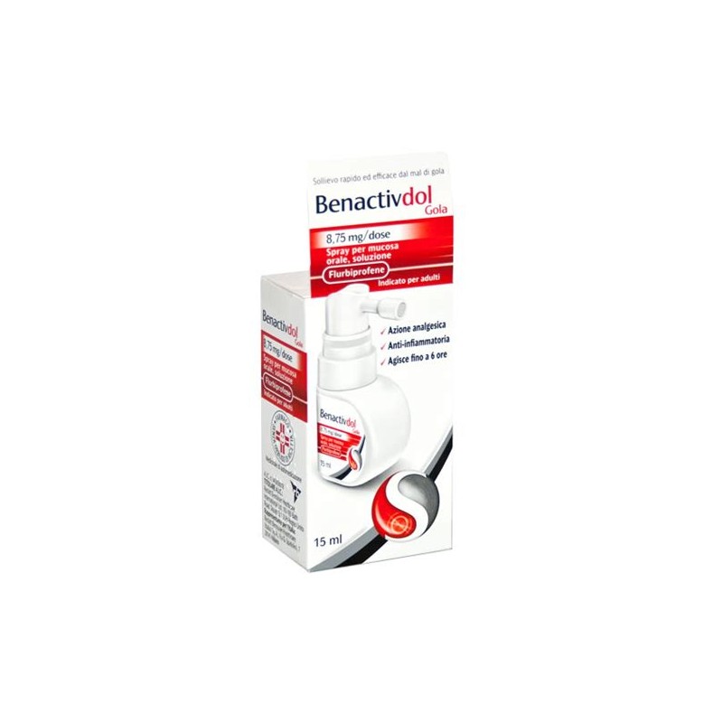 Reckitt Benckiser H. Benactivdol Gola 8,75 Mg/dose Spray Per Mucosa Orale, Soluzione Flurbiprofene