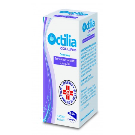 Ibsa Farmaceutici Italia Octilia 0,5 Mg/ml Collirio, Soluzione, Flacone Da 10 Ml Tetrizolina Cloridrato