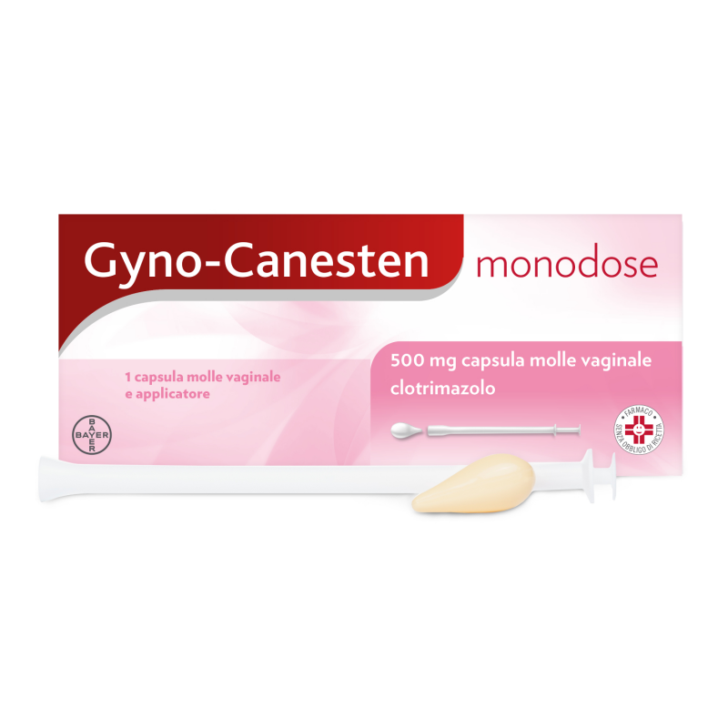 Bayer Gyno-canesten Monodose 500 Mg Capsula Molle Vaginale Clotrimazolo