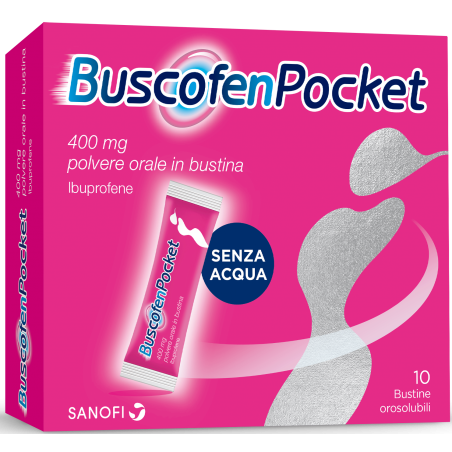 Buscofenpocket 400 Mg Polvere Orale In Bustina Ibuprofene 10 buste