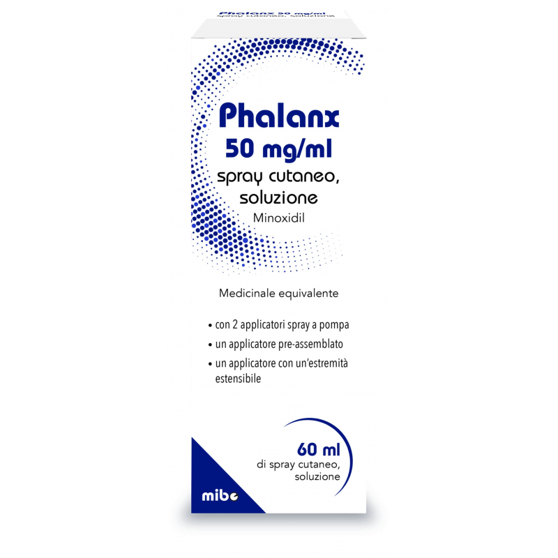 Mibe Pharma Italia Phalanx 50 Mg/ml Spray Cutaneo, Soluzione Minoxidil Medicinale Equivalente